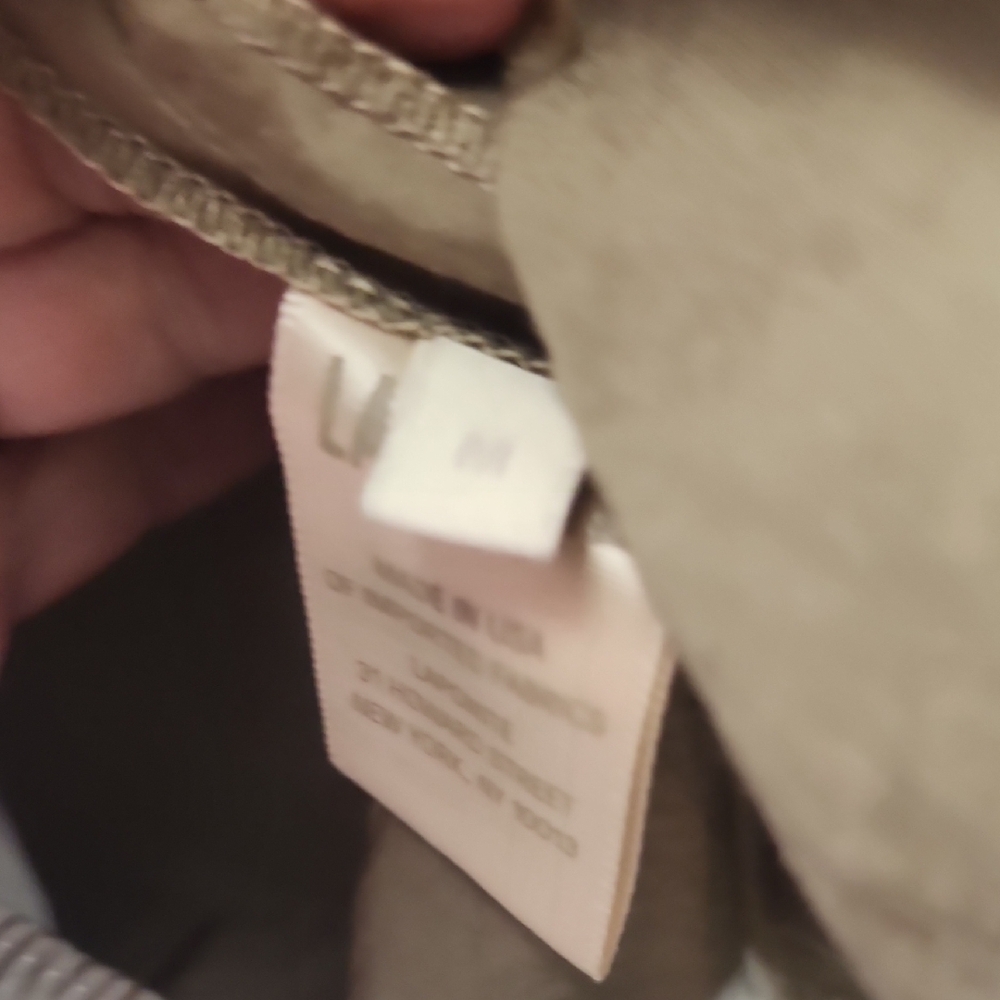 (0453) Sally LaPointe Tan Cargo Shorts with Elastic Waistband - Picture 3 of 5
